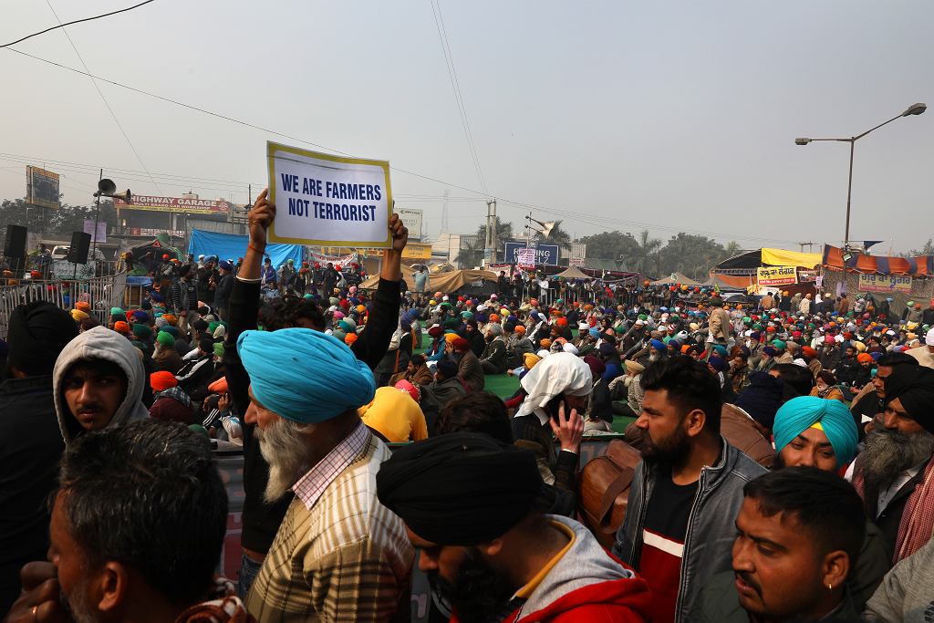Protesty rolników w Indiach