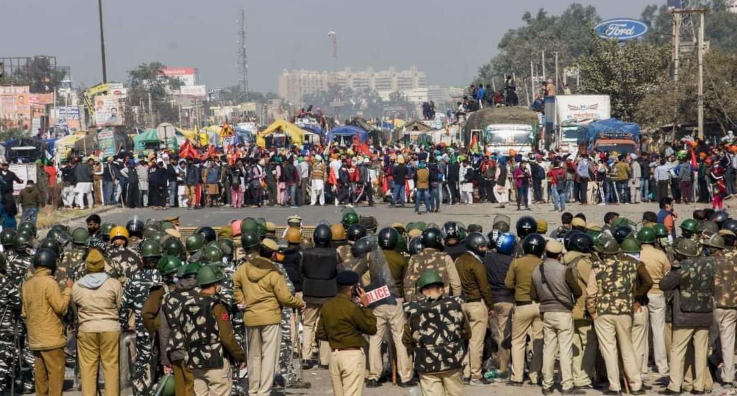 Proteste dei contadini a Nuova Delhi