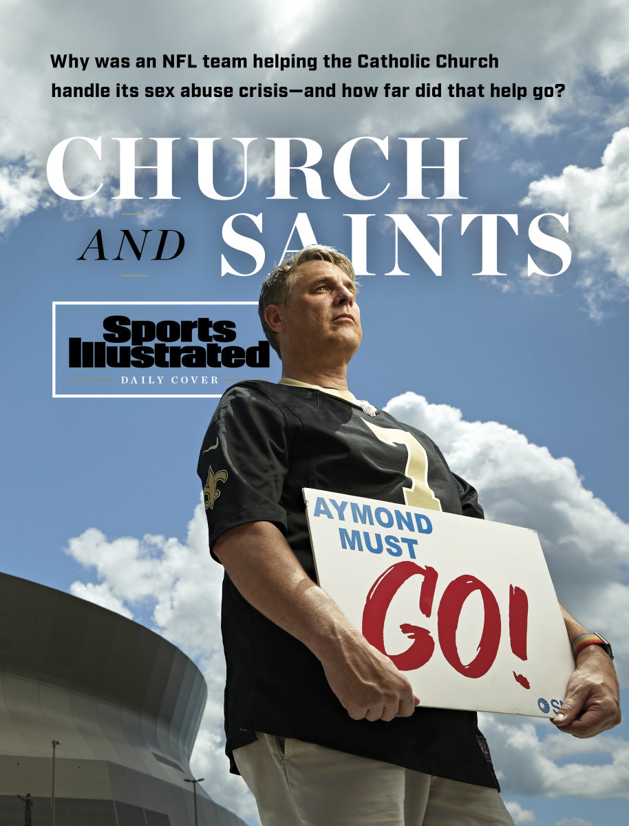 A survivor of clergy abuse and a longtime Saints season-ticket holder, Kevin Bourgeois wants New Orleans Archbishop Gregory Aymond replaced—and says the Saints are “not to be trusted.”