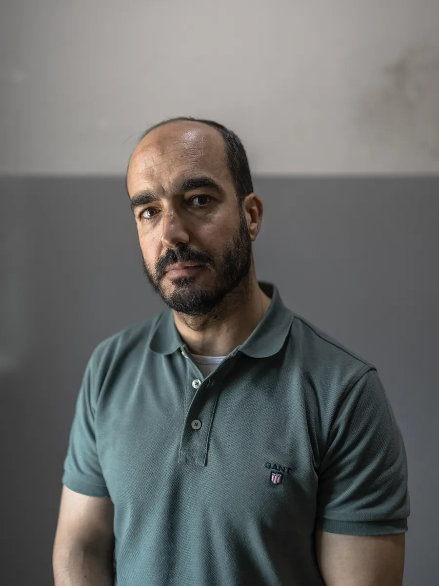 Khuwaira. He was released from prison in January after nine months of terror and losing 22 kilograms. His 9-year-old son did not recognize him. Credit: Itai Ron סאמר חוירה